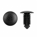 Black Nylon Trim Panel Retainers for Chrysler / Ford - 9mm (23/64") Hole Size - 19.50mm Stem Length - 16mm Head - .060 - .510" Panel Range - Replaces Chrysler # 6504043, Ford # N807721-S