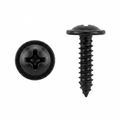 Phillips Flat Top Trim Screws with 13/32" O.D. Washer Head - 8 x 3/4" - Black Finish for Ford / G.M. - Replaces Ford # 56904-S2, G.M. # 11504766